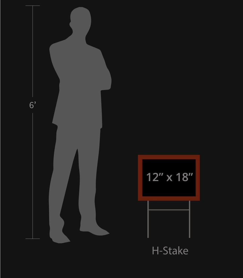 Yard Sign Sizing Chart 18x12