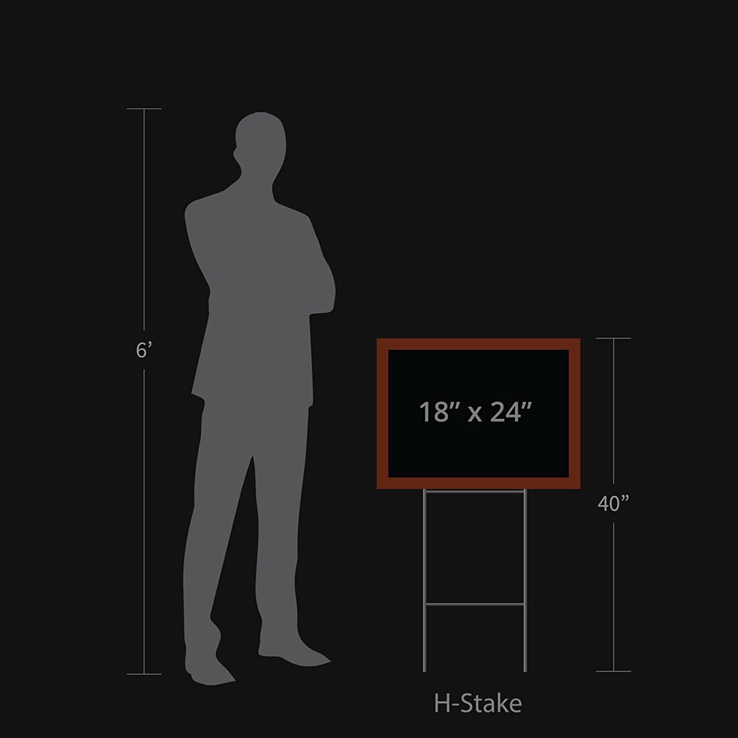 Yard Sign Sizing Chart 24x18