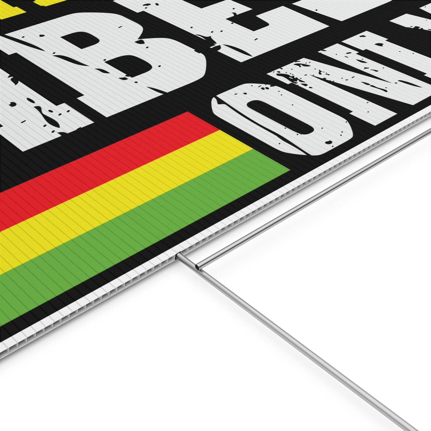 Juneteenth Yard Sign, 18x12, 24x18, 36x24, Double Sided, H-Stake Included, v6