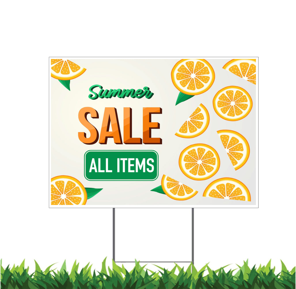 Summer Sign, Retail Storefront Summer Sign, Yard Sign, 18x12, 24x18, 36x24, v2
