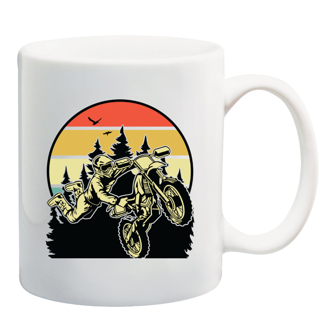 Dirt Bike Retro Coffee Mug 11oz