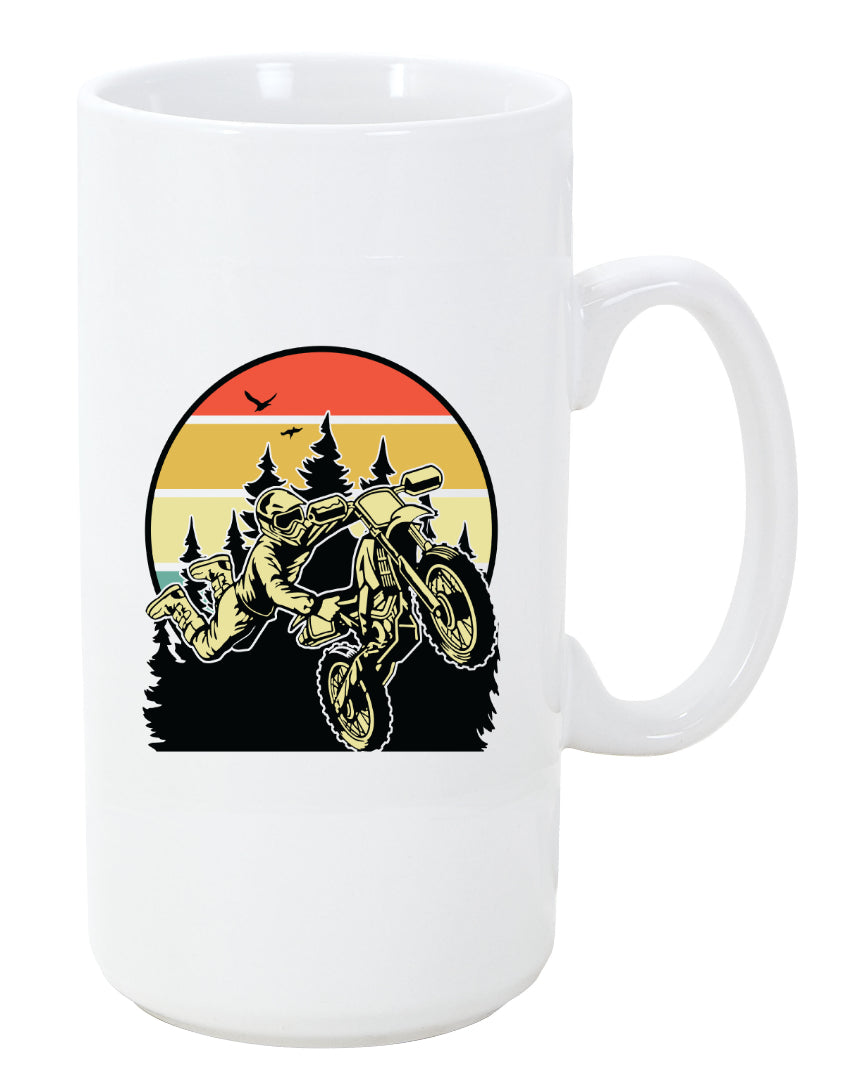 Dirt Bike Retro Coffee Mug 20oz