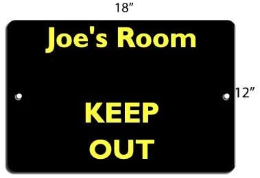 Custom Aluminum Sign Medium Size 18x12 for House