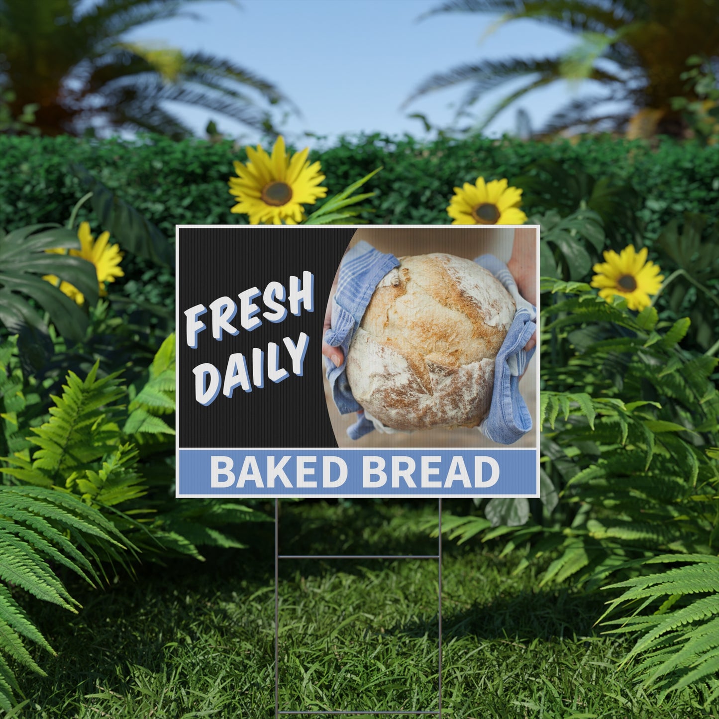 Fresh Baked Bread, Yard Sign, 18x12, 24x18, 36x24, v2