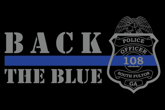 Back The Blue, 36x24 Inch Double Sided Flag