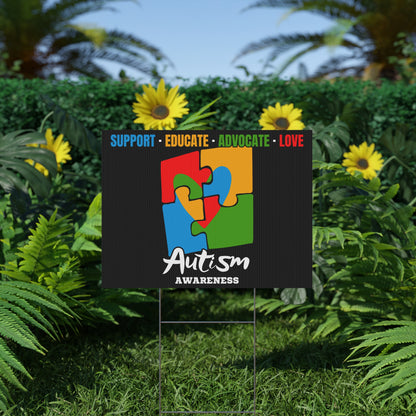 Autism Awareness Yard Sign