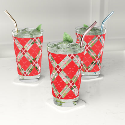 Holiday Plad Pint Glass