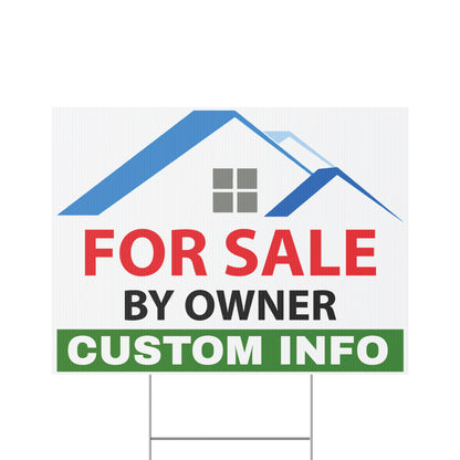 Custom For Sale By Owner Yard Sign
