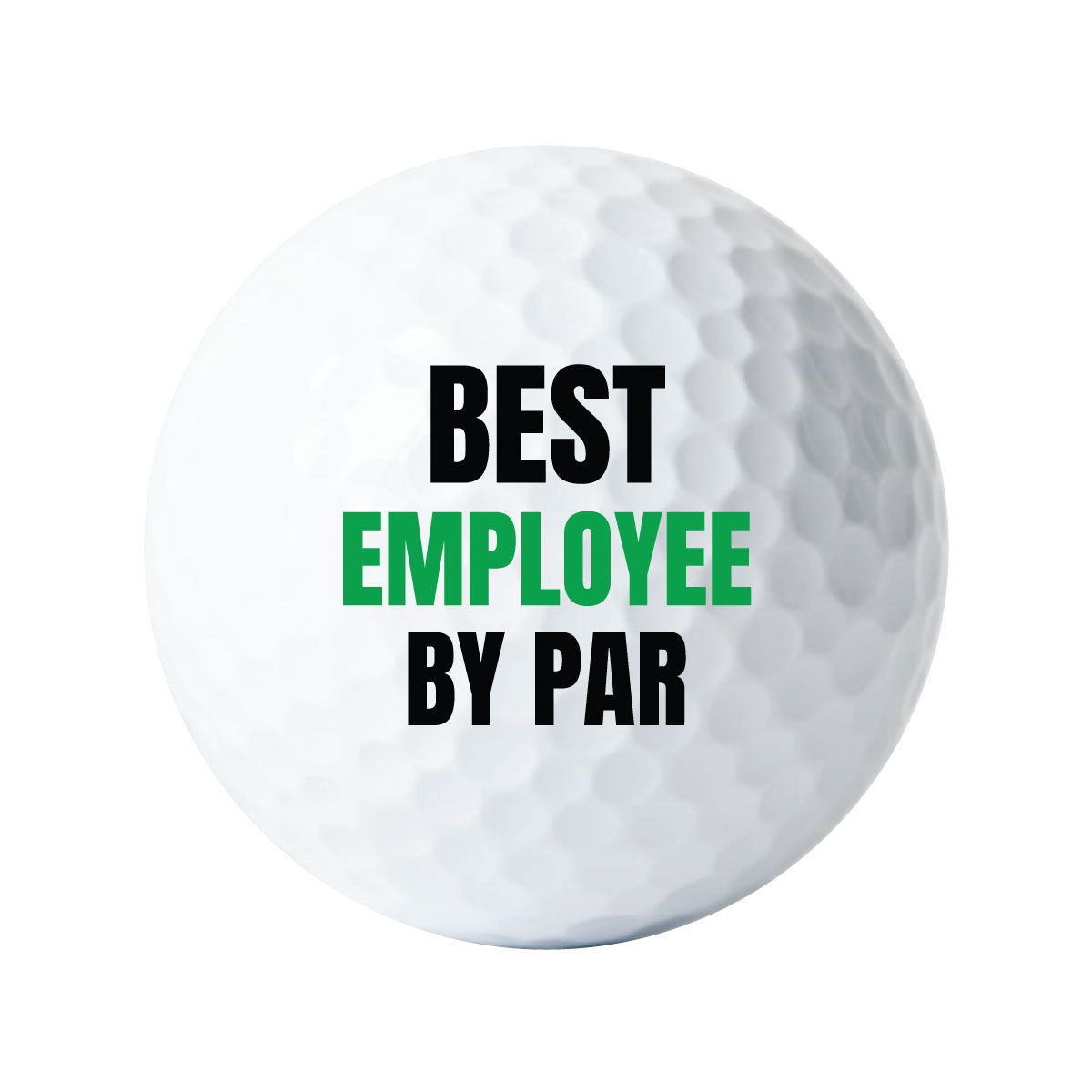 Best by Par Golf Balls with Custom Name, 3-Pack Printed White Golf Balls