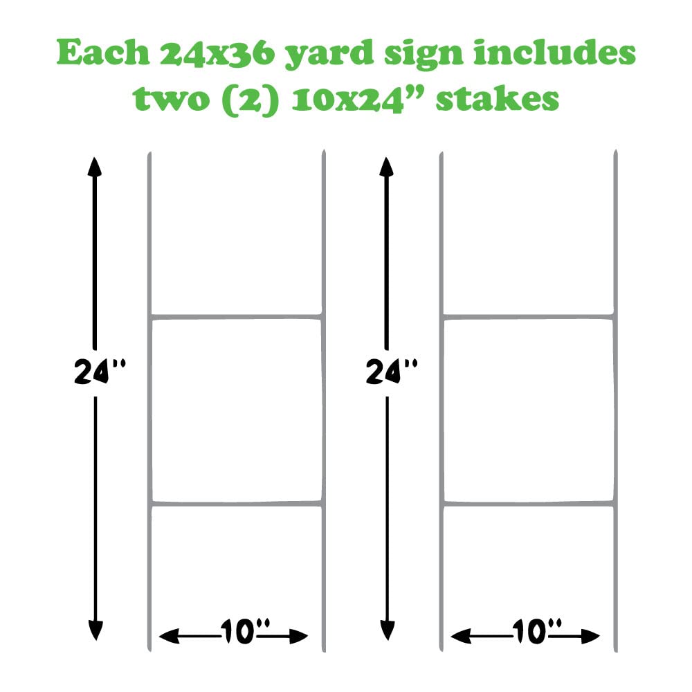 Custom Farm Fresh Eggs For Sale Yard Sign 24 x 36-inch (Outdoor, Weatherproof Corrugated Plastic) Metal H-Stake Included v2