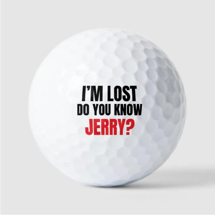 I'm Lost Do You Know Golf Balls with Custom Name