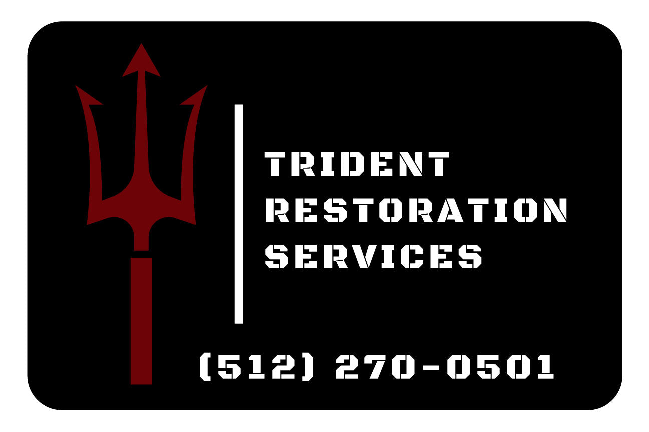 Trident Restoration Services Aluminum Sign 18" x 12"