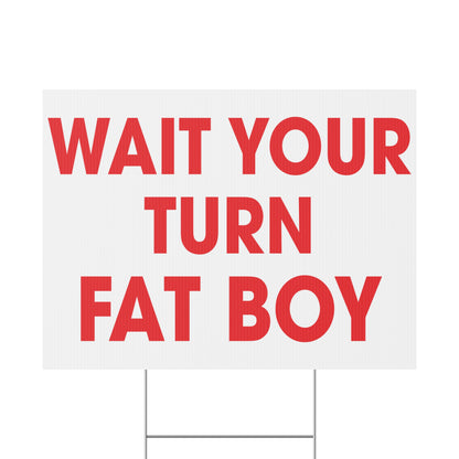 Wait Your Turn Fat Boy Santa