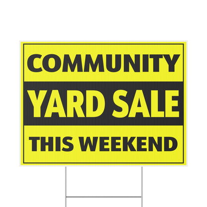 Yard Sale Community This Weekend Sign