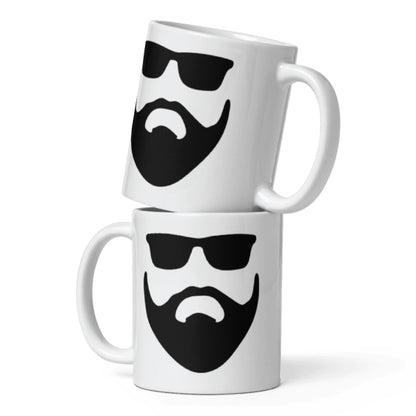 Beard and Sunglasses Ceramic Coffee Mug
