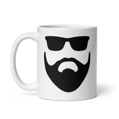 Beard and Sunglasses Ceramic Coffee Mug