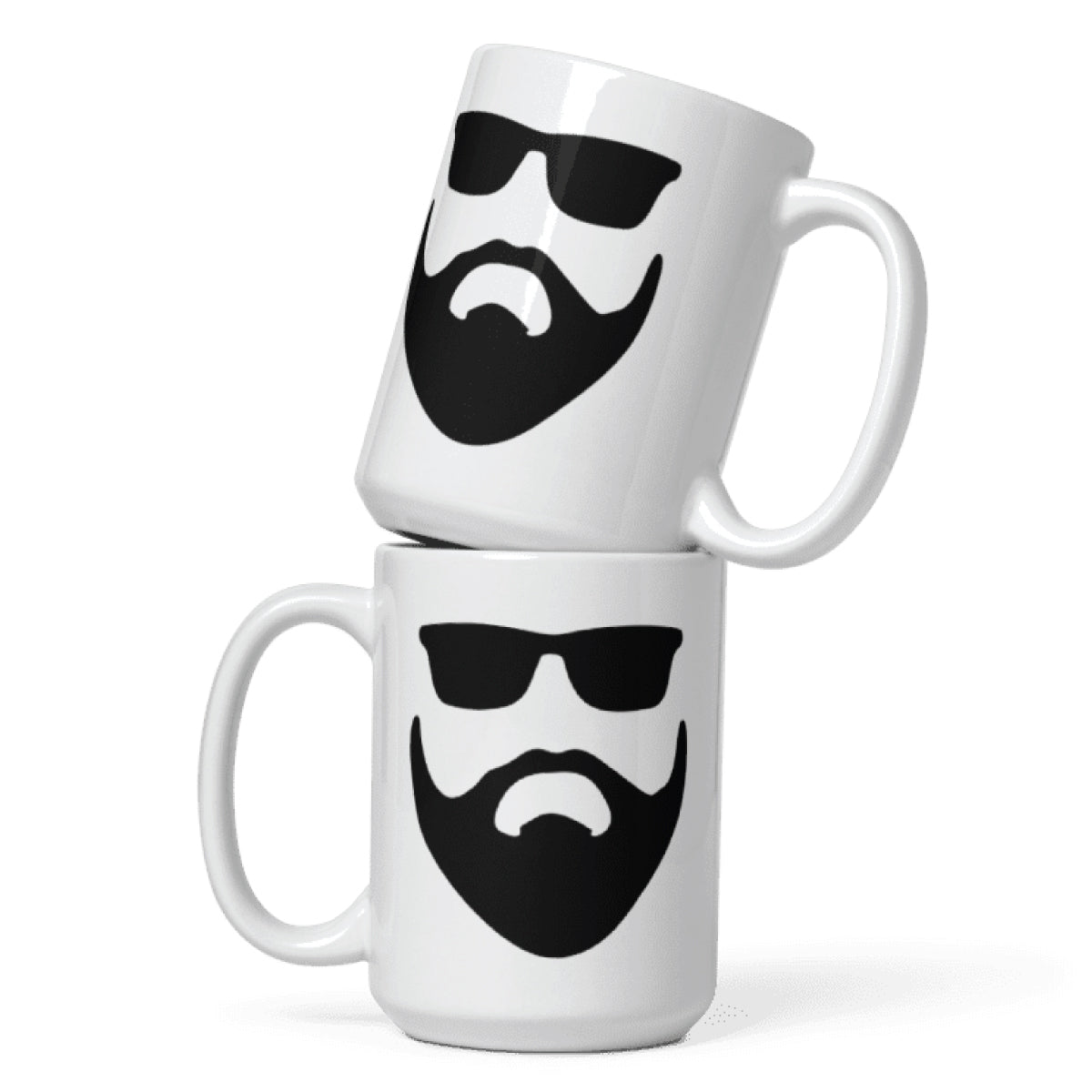 Beard and Sunglasses Ceramic Coffee Mug