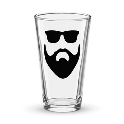 Beard and Sunglasses Pint Glass