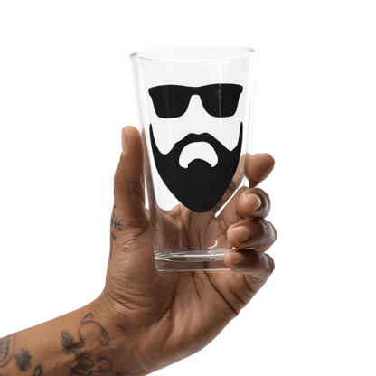 Beard and Sunglasses Pint Glass