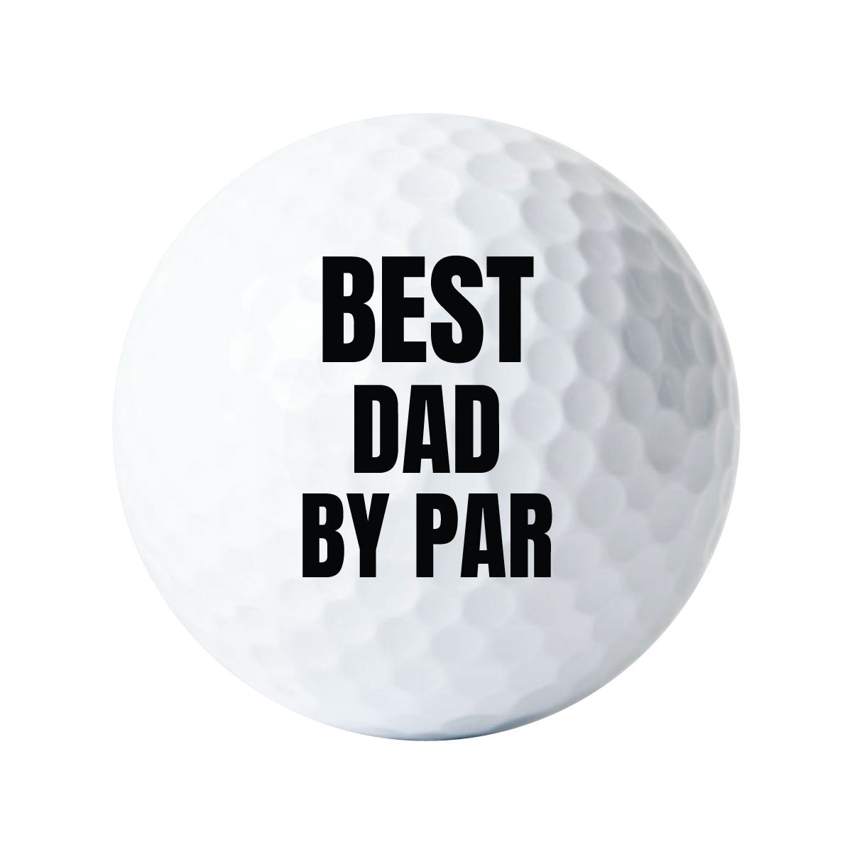 Best by Par Golf Balls with Custom Name, 3-Pack Printed White Golf Balls