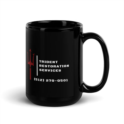 Trident Restoration Services Black Glossy Mug