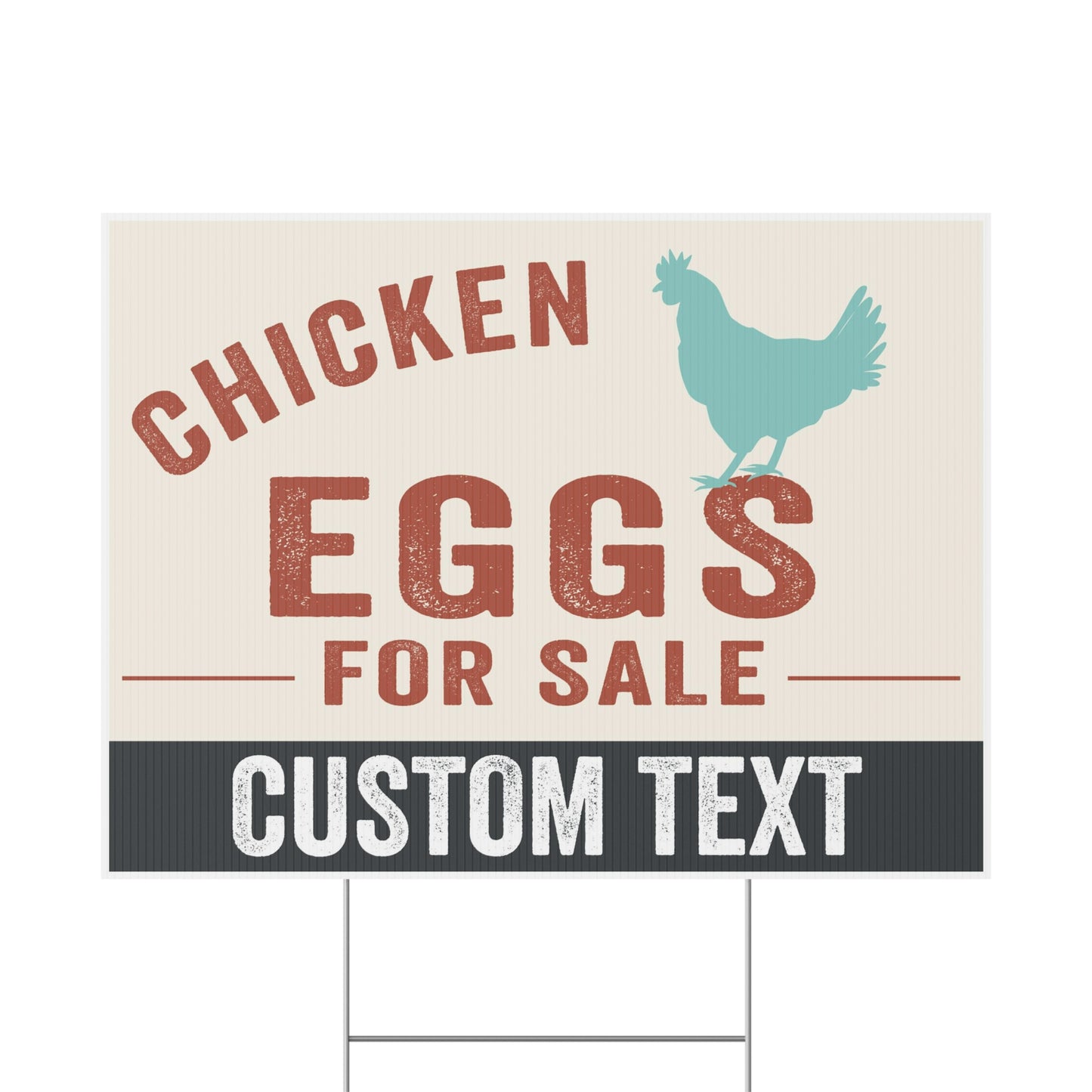Chicken Eggs For Sale Yard Sign, Custom, Personalized, Yard Sign, 24x18, v3