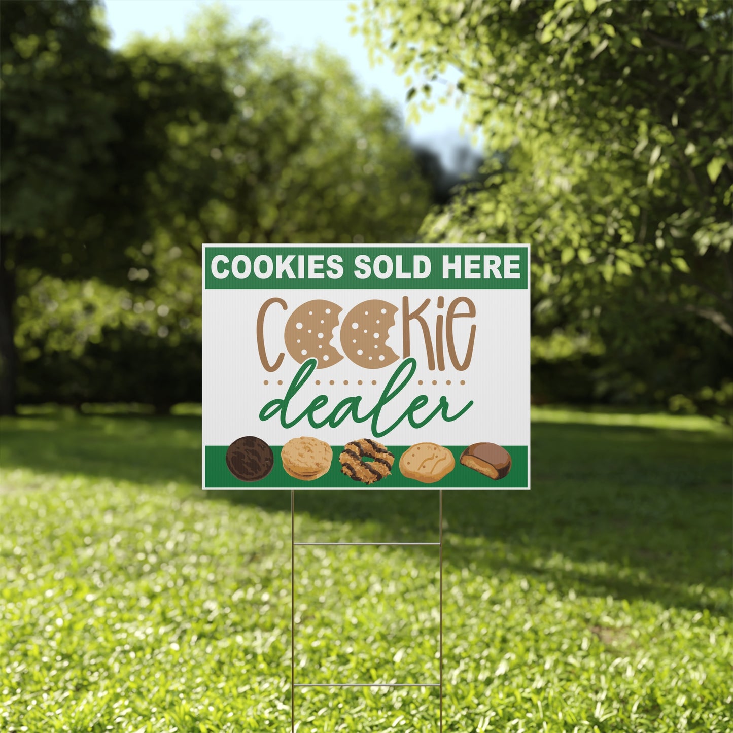 Cookie Dealer Girl Scout Cookies Sign