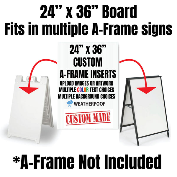 Custom A-Frame Sign Board Insert - Humanity Source