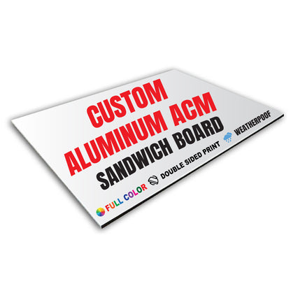 Custom Aluminum ACM Sandwich Board Sign