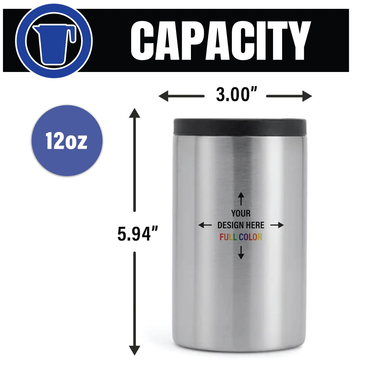 Custom Can Cooler Capacity