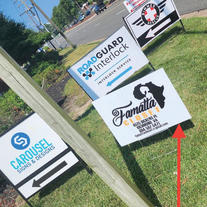 Custom Horizontal Yard Signs