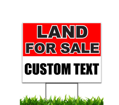 Custom Land For Sale Yard Sign