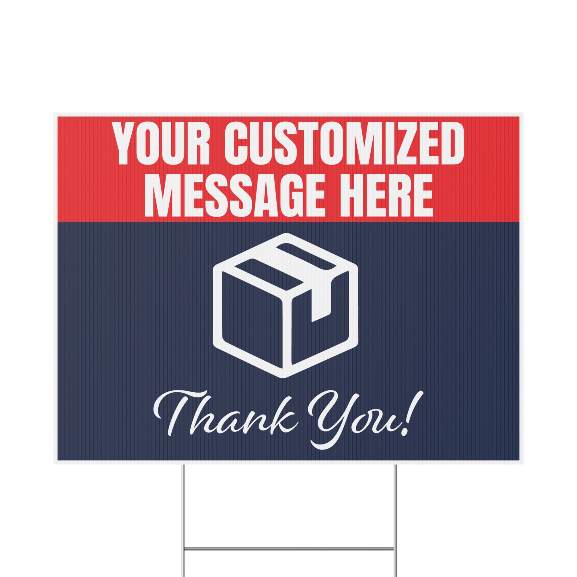 Custom Message Leave Delivery Packages Here Yard Sign