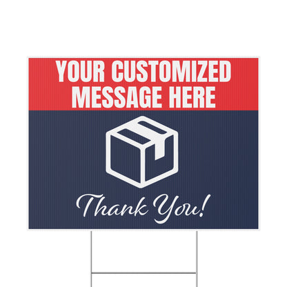 Custom Message Leave Delivery Packages Here Yard Sign