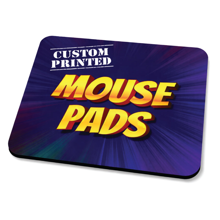 Custom mouse pad with uploaded photo design shown on white background