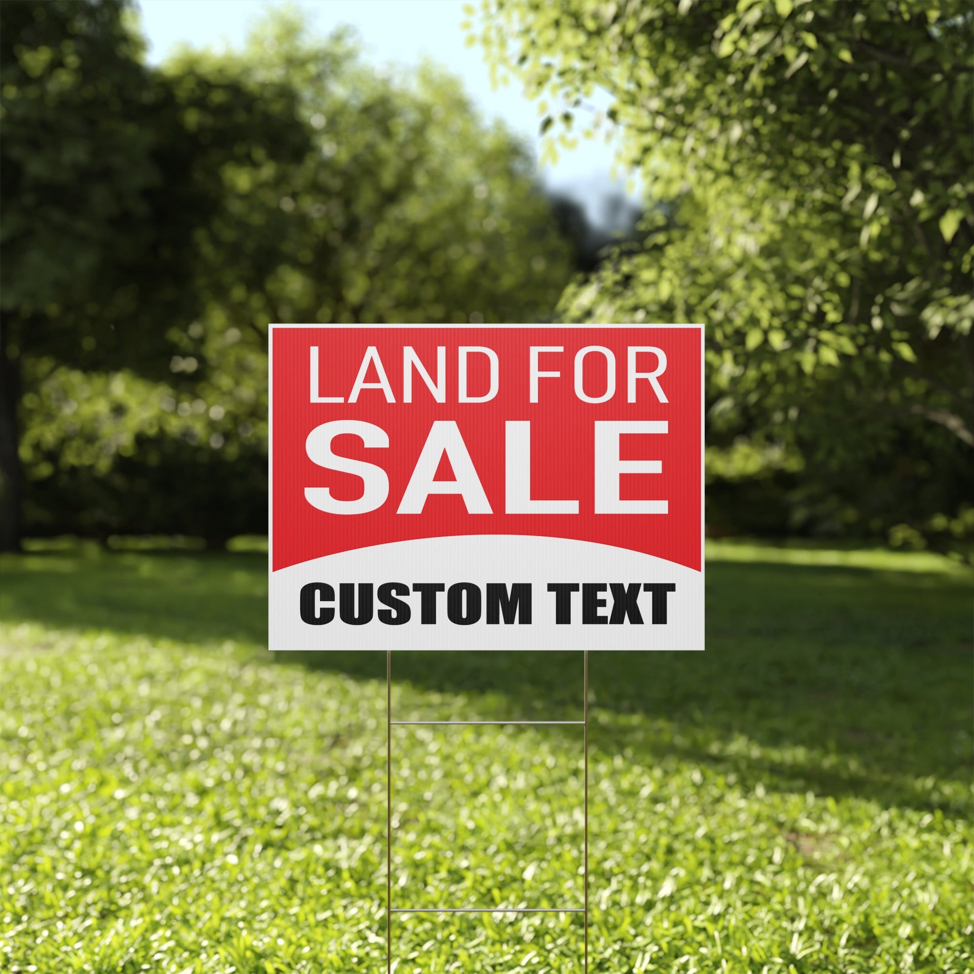 Customizable Land For Sale Yard Sign