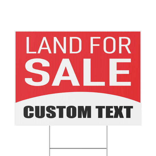 Customizable Land For Sale Yard Sign