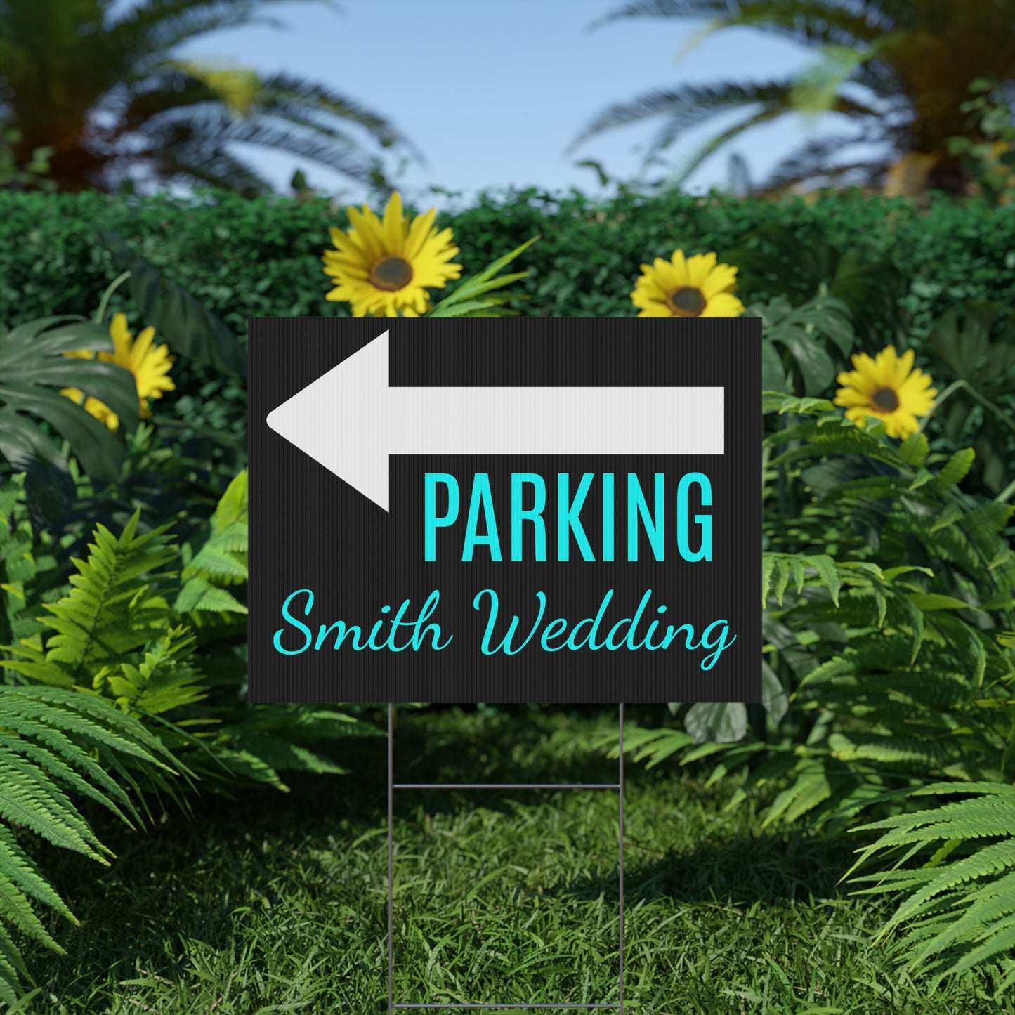 Personalized event or business arrow yard sign coroplast