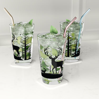 Elks Forest Silhouette Pint Glass