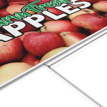 Farm Fresh Apples For Sale Yard Sign