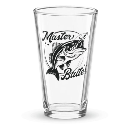 Master Baiter Fishing Pint Glass