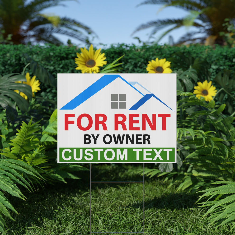 For Rent By Owner Custom Yard Sign - Humanity Source