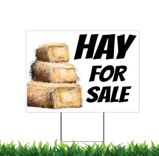 Hay For Sale Yard Sign