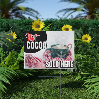 Hot Cocoa Sold Here Sign Storefront