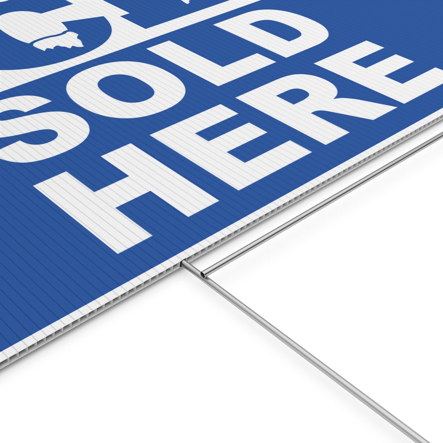 Ice Sold Here Sign, Ice Yard Sign, Double Sided, Outdoor, Weatherproof, H-Stake Included, v3