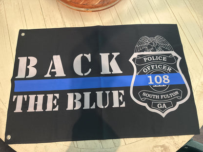 Back The Blue, 36x24 Inch Double Sided Flag