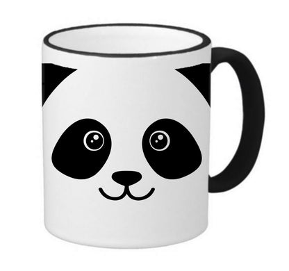 Panda Bear Face Coffee Mug, 11oz, 15oz, 20oz, Black Ringer Coffee Mug 11oz, Stainless Steel Travel Mug 14oz Ceramic Drinkware