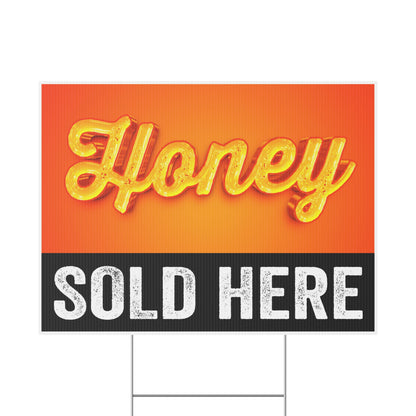Local Honey Sold Here Yard Sign