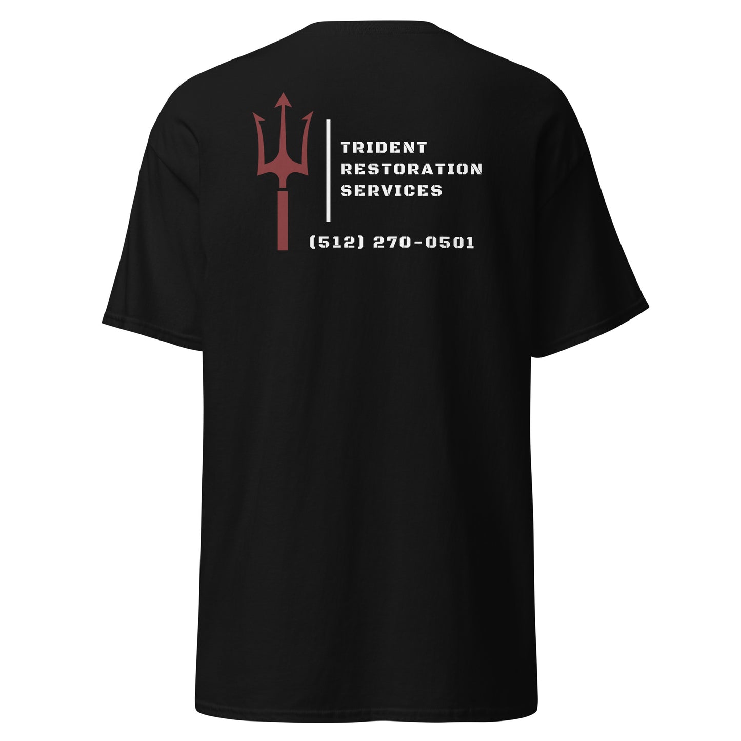 Trident Restoration Services (Front and Back Print) Men's classic tee