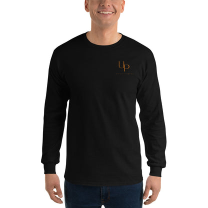 Upright Plumbing Front and Back Print Men’s Long Sleeve Shirt